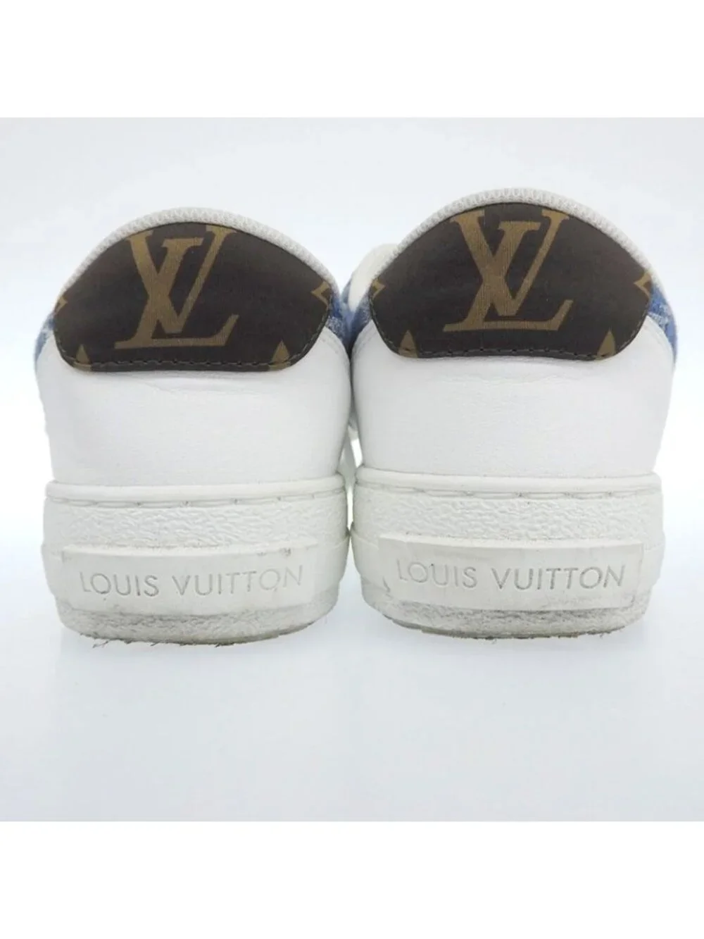 Louis Vuitton Charlie Line Sneakers Shoes White Blue 34.5 - Picture 5 of 6